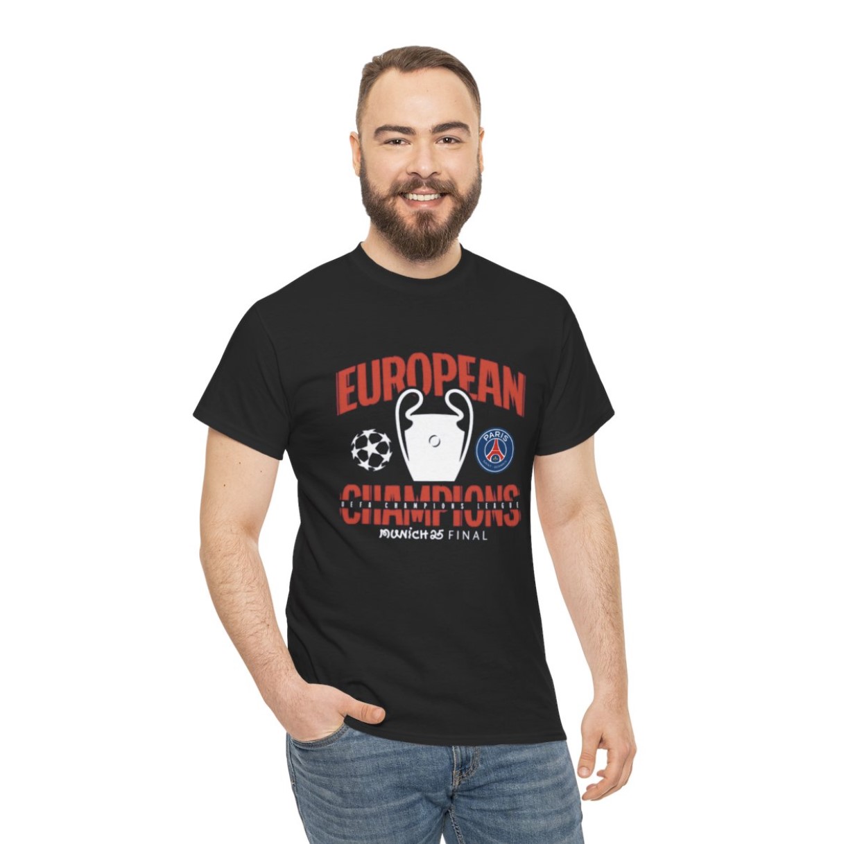PSG UCL Champions 2025 European Champions Shirt