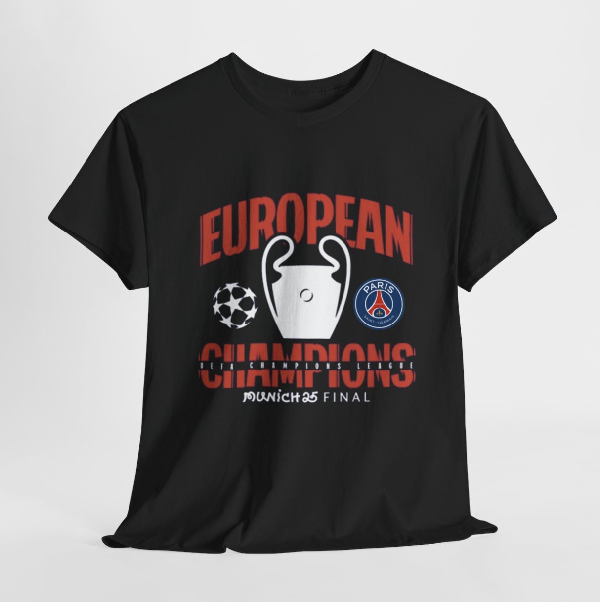 PSG UCL Champions 2025 European Champions Shirt