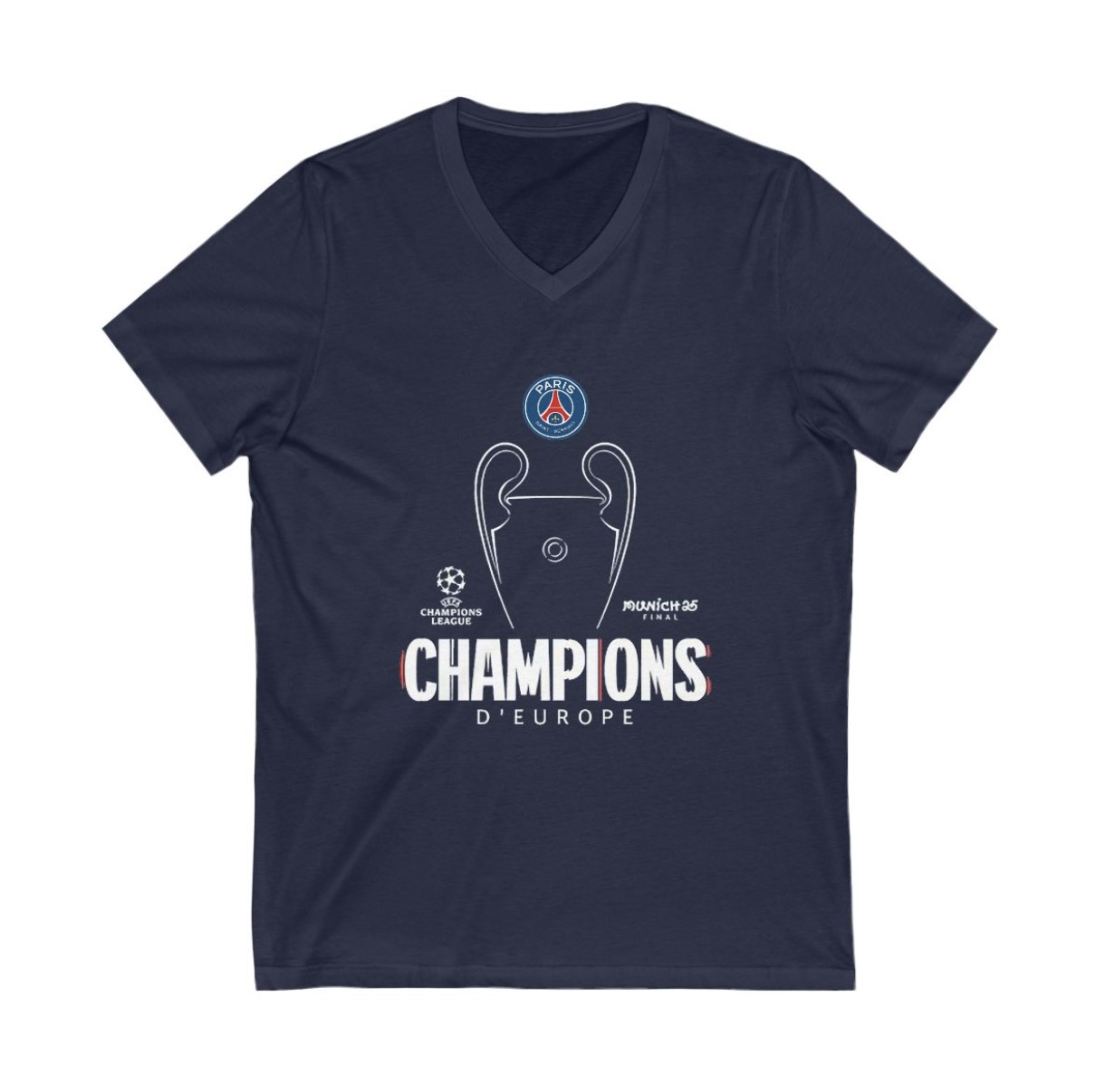 PSG UCL Champions V-neck Shirt