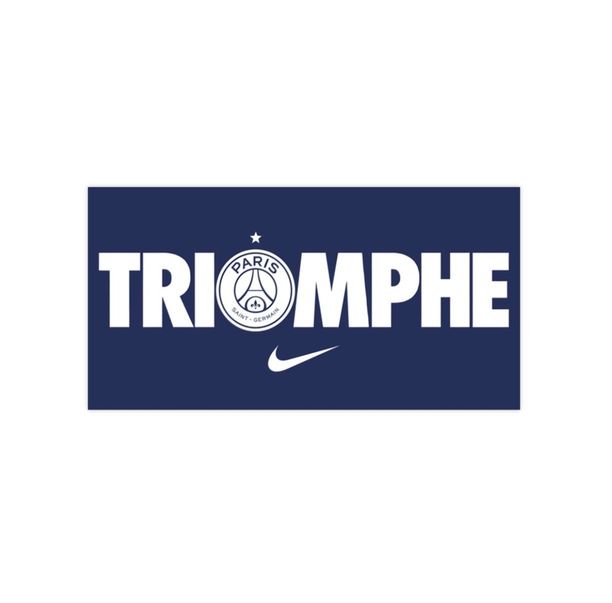 Triomphe PSG Nike UCL Champions Bumper Stickers