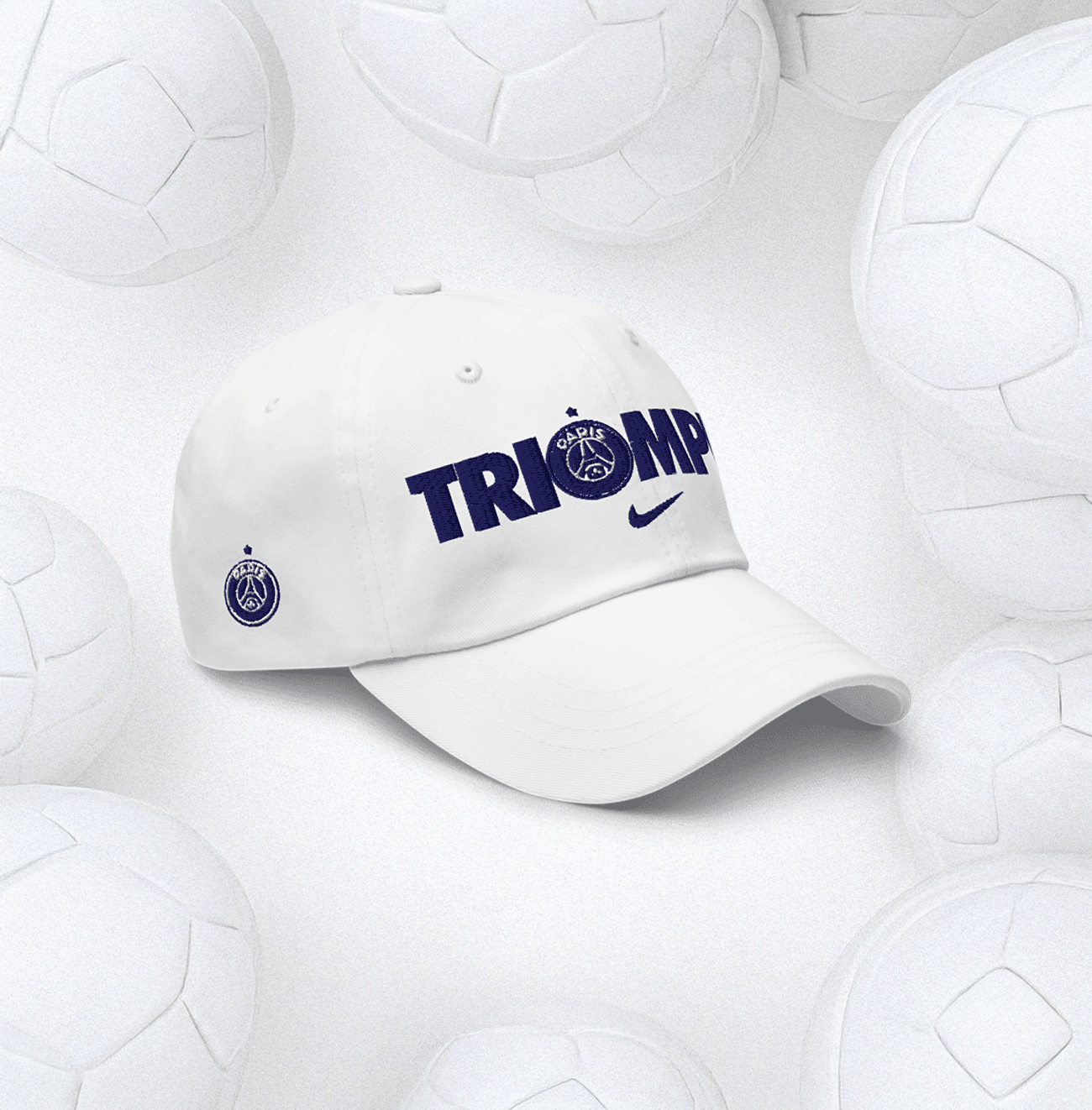 Triomphe PSG Nike UCL Champions Hat white